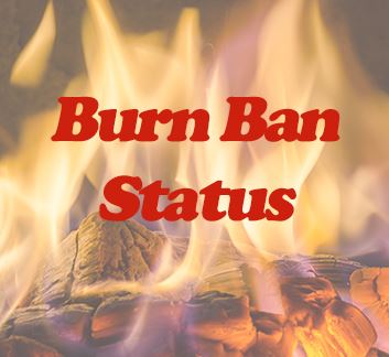 Image that says Burn Ban Status