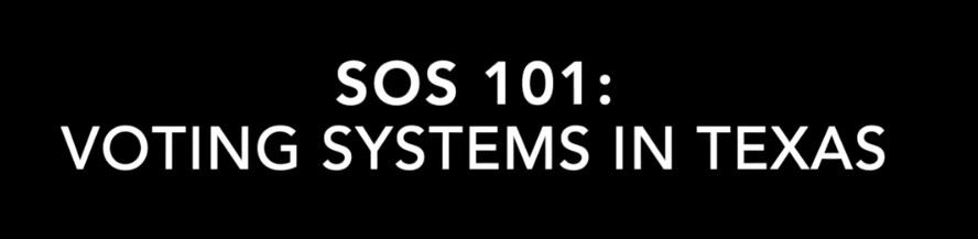 SOS101Voting Systems