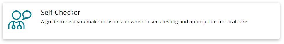 self checker Opens in new window