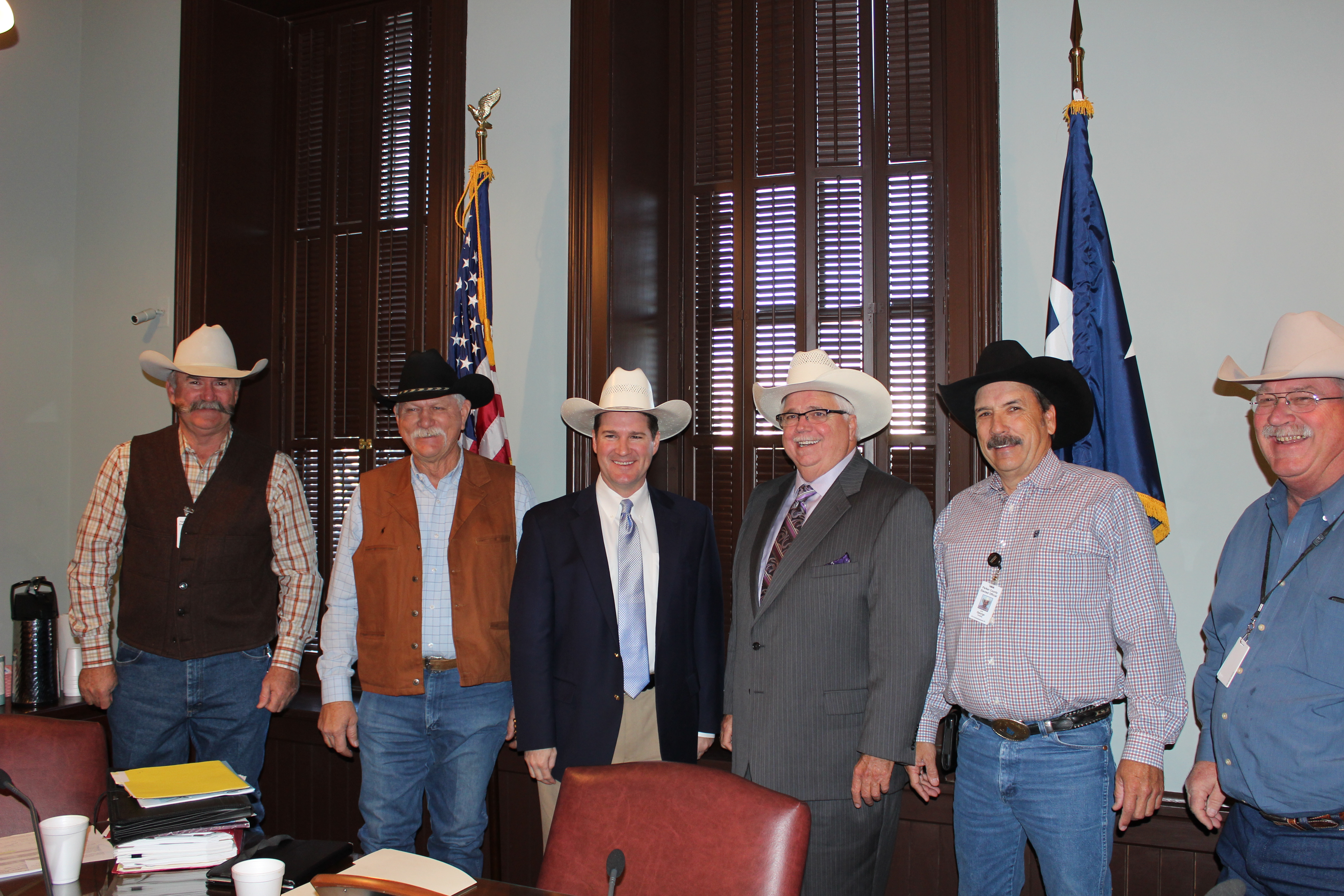 County Judge and Attorney Given Cowboy Hats